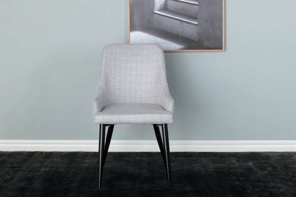 Matstolar PLAZA Polyester 86x49x58cm Grå-2st