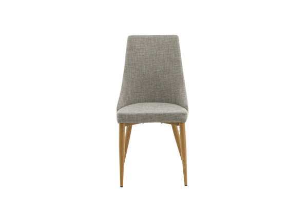 Matstolar LEONE Polyester 91x46.5x63cm Ljusgrå-2st