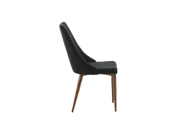 Matstolar LEONE Polyester 91.5x47x50cm Svart-2st