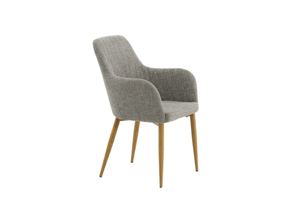 Matstolar COMFORT Polyester 93x57x62cm Grå-2st