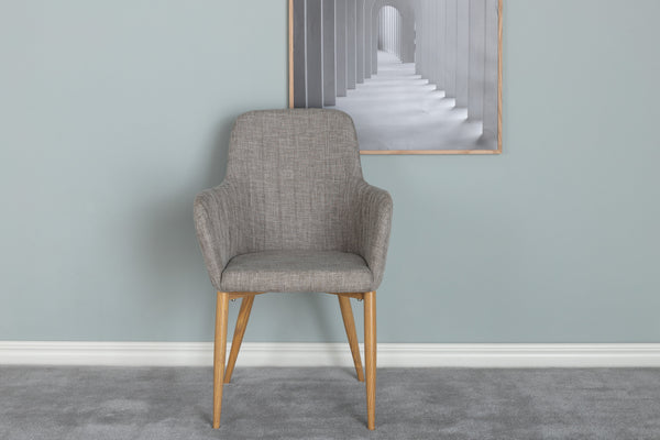 Matstolar COMFORT Polyester 93x57x62cm Grå-2st