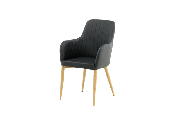 Matstolar COMFORT PU 93x57x62cm Svart-2st