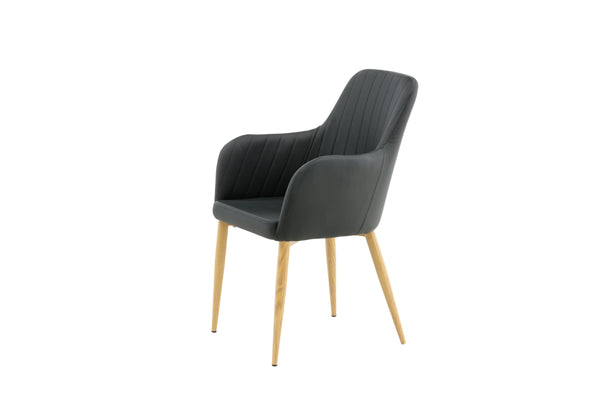 Matstolar COMFORT PU 93x57x62cm Svart-2st