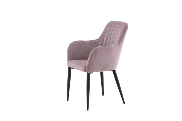 Matstolar COMFORT Manchester 93x57x62cm Dammigt rosa-2st