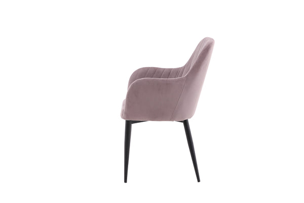 Matstolar COMFORT Manchester 93x57x62cm Dammigt rosa-2st