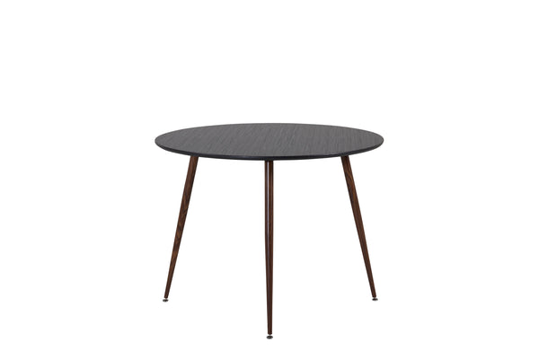 Matbord PLAZA MDF ⌀100 -Svart