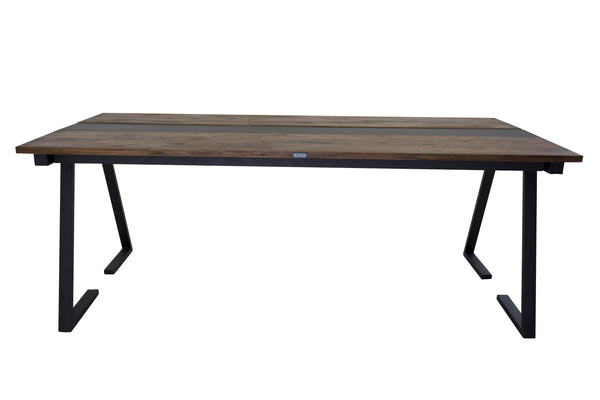 Matbord JAKARTA Teak 90x200 cm-Svart