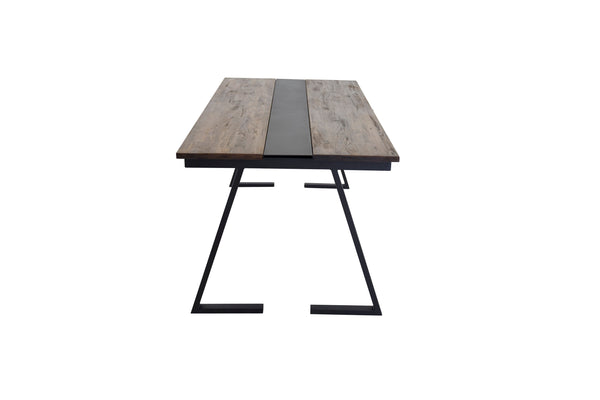 Matbord JAKARTA Teak 90x200 cm-Svart
