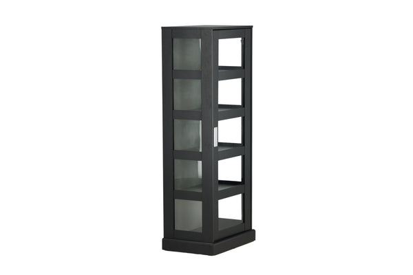 Skåp LOCK MDF 60x153 cm-Svart