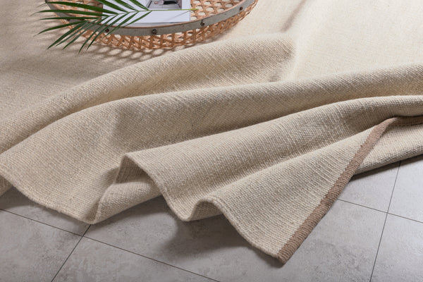 Rectangular rug JAIPUR Wool 300x200cm-Beige