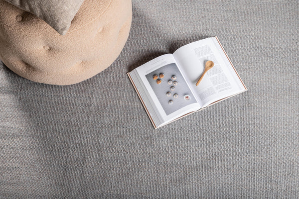 Rectangular rug JAIPUR Wool 300x200cm-Light grey