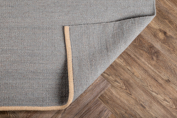Rectangular rug JAIPUR Wool 300x200cm-Light grey