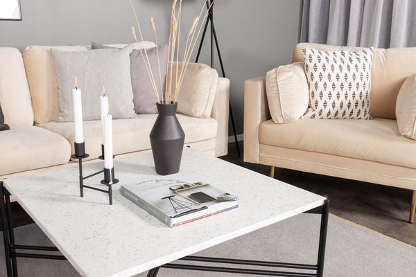 Soffbord RAZZIA 75x75cm-Terrazzo Vit