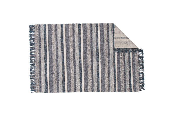 Rectangular rug AGRA Wool 240x170cm-Blue