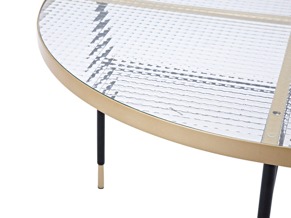 Soffbord BUBBLES ⌀98cm-Pressed Glass