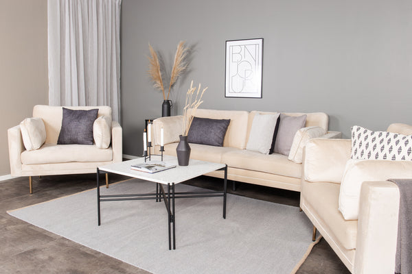 Fåtölj BOOM Sammet 86x84x110cm-Ljusbeige
