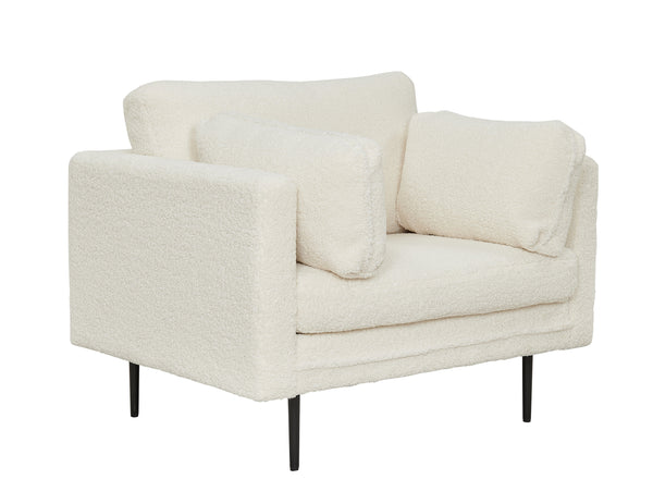 Fåtölj BOOM Teddy 86x84x110cm-Vit