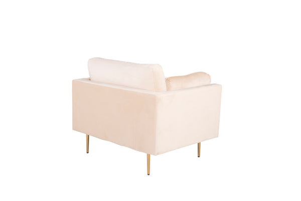Fåtölj BOOM Sammet 86x84x110cm-Ljusbeige