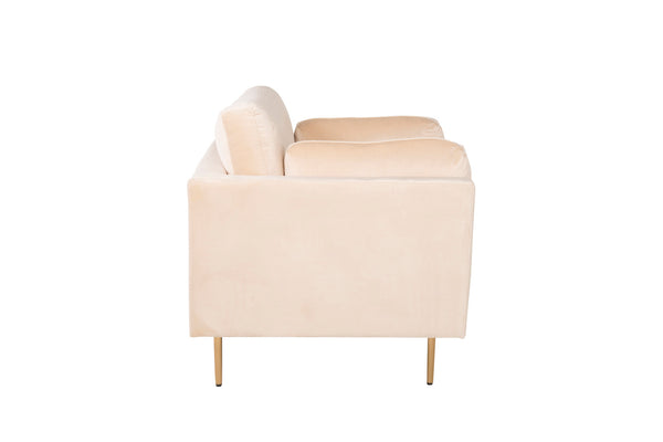 Fåtölj BOOM Sammet 86x84x110cm-Ljusbeige