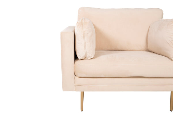 Fåtölj BOOM Sammet 86x84x110cm-Ljusbeige