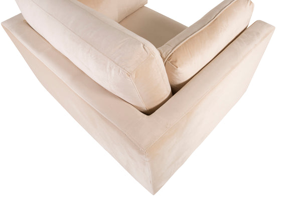 Fåtölj BOOM Sammet 86x84x110cm-Ljusbeige