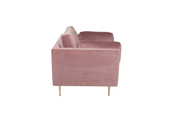 Fåtölj BOOM Sammet 86x84x110cm-Rosa