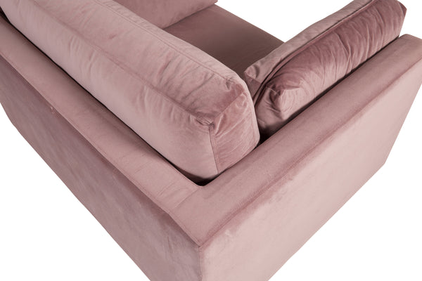 Fåtölj BOOM Sammet 86x84x110cm-Rosa