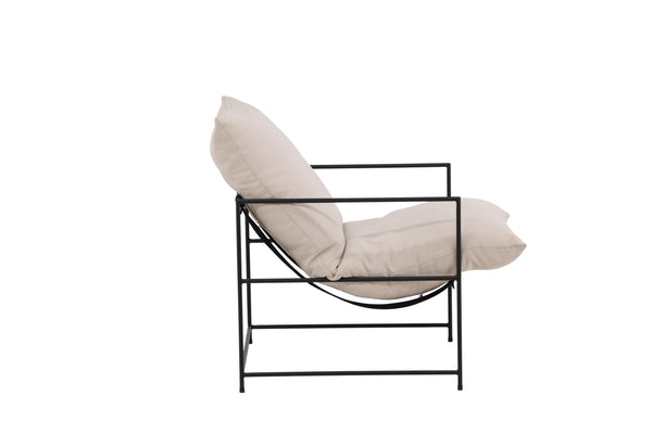 Fåtölj SEDALIA Linen 90x97,5x68,5cm-Vit