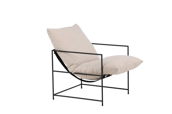 Fåtölj SEDALIA Linen 90x97,5x68,5cm-Vit
