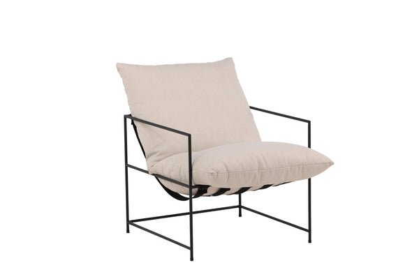 Fåtölj SEDALIA Linen 90x97,5x68,5cm-Vit