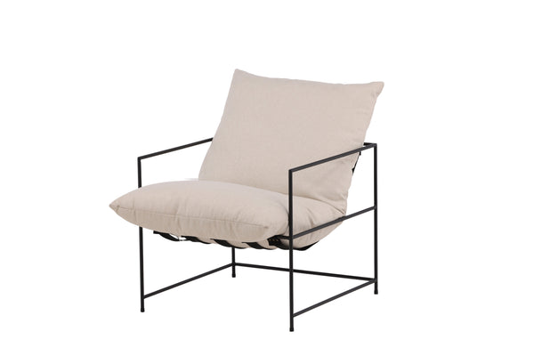 Fåtölj SEDALIA Linen 90x97,5x68,5cm-Vit