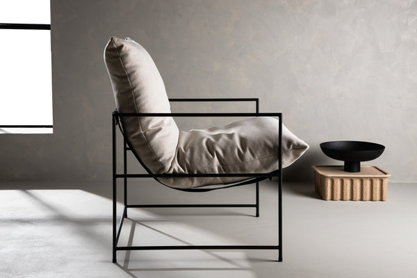 Fåtölj SEDALIA Linen 90x97,5x68,5cm-Vit