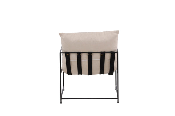 Fåtölj SEDALIA Linen 90x97,5x68,5cm-Vit