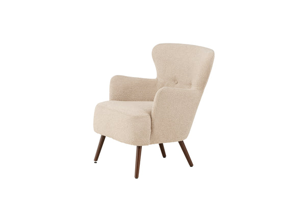 Lounge Fåtölj LINCOLN Boucle Beige