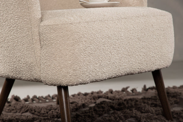 Lounge Fåtölj LINCOLN Boucle Beige