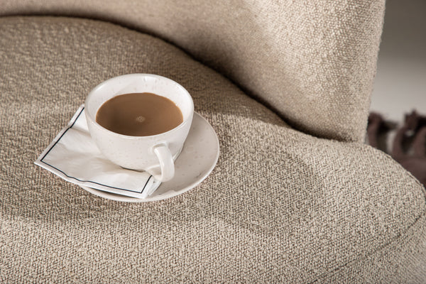 Lounge Fåtölj LINCOLN Boucle Beige