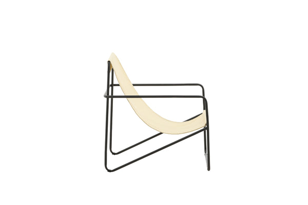 Fåtölj VERNON Stål 81x87,5x69,5cm-Beige