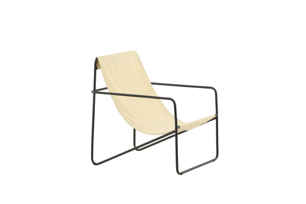 Fåtölj VERNON Stål 81x87,5x69,5cm-Beige