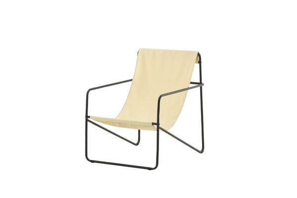 Fåtölj VERNON Stål 81x87,5x69,5cm-Beige