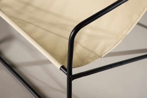 Fåtölj VERNON Stål 81x87,5x69,5cm-Beige