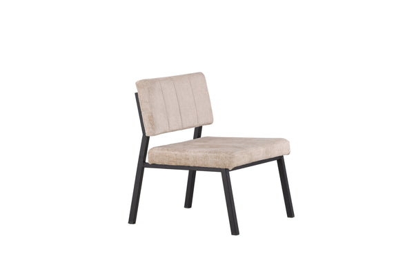 Lounge fåtölj MONETT Sammet 64x74x66cm-Beige