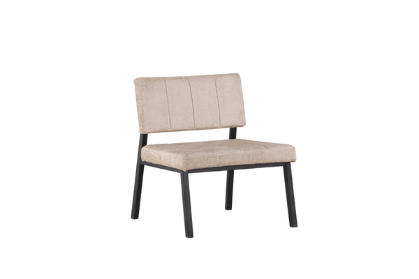 Lounge fåtölj MONETT Sammet 64x74x66cm-Beige