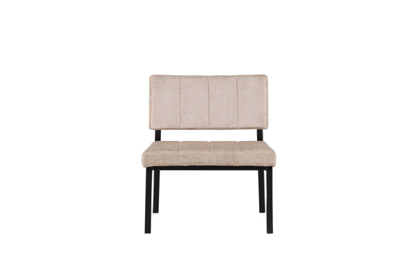 Lounge fåtölj MONETT Sammet 64x74x66cm-Beige