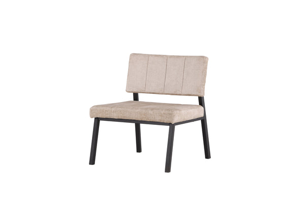 Lounge fåtölj MONETT Sammet 64x74x66cm-Beige