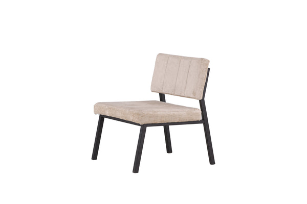 Lounge fåtölj MONETT Sammet 64x74x66cm-Beige