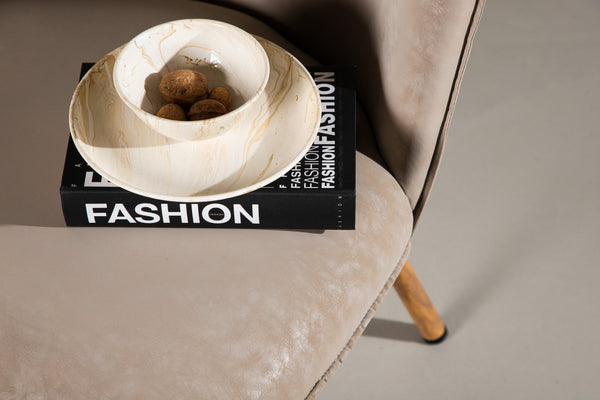 Lounge fåtölj POLAR PU 72x55x81cm-Beige