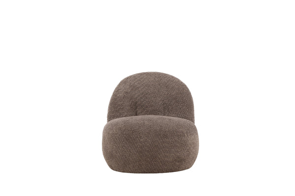 Lounge Fåtölj OMAHA Polyester Brun