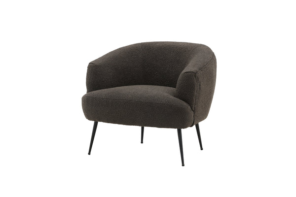 Fåtölj DERRY Polyester 79x68,5x70cm-Mörkgrå
