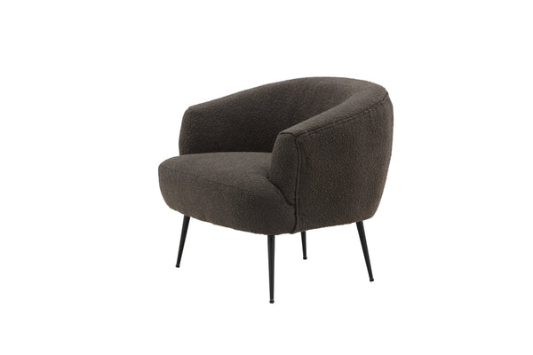 Fåtölj DERRY Polyester 79x68,5x70cm-Mörkgrå