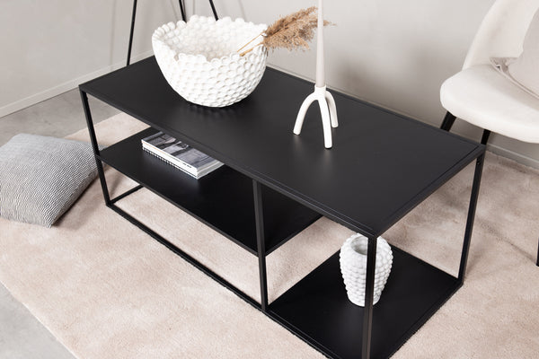 Soffbord STAAL 50x120cm-Stål Svart